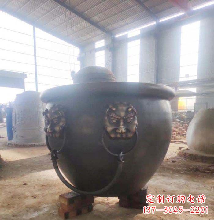 商丘寺庙水缸铜雕