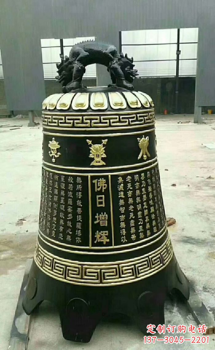 商丘寺庙铜钟雕塑 (6)