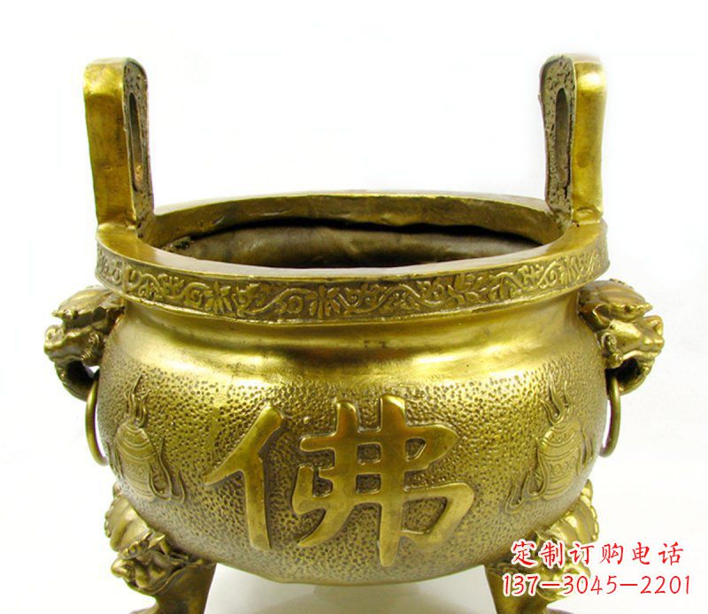 商丘寺庙香炉铜雕 (6)