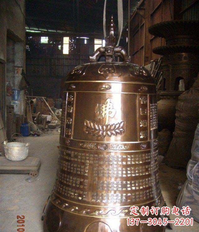 商丘寺庙铸铜钟铜雕