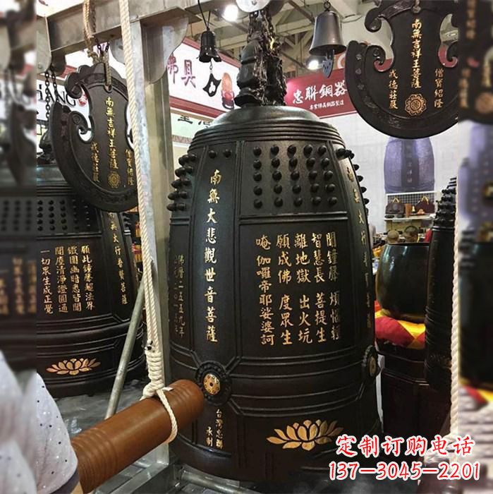 商丘寺院挂钟铜雕塑