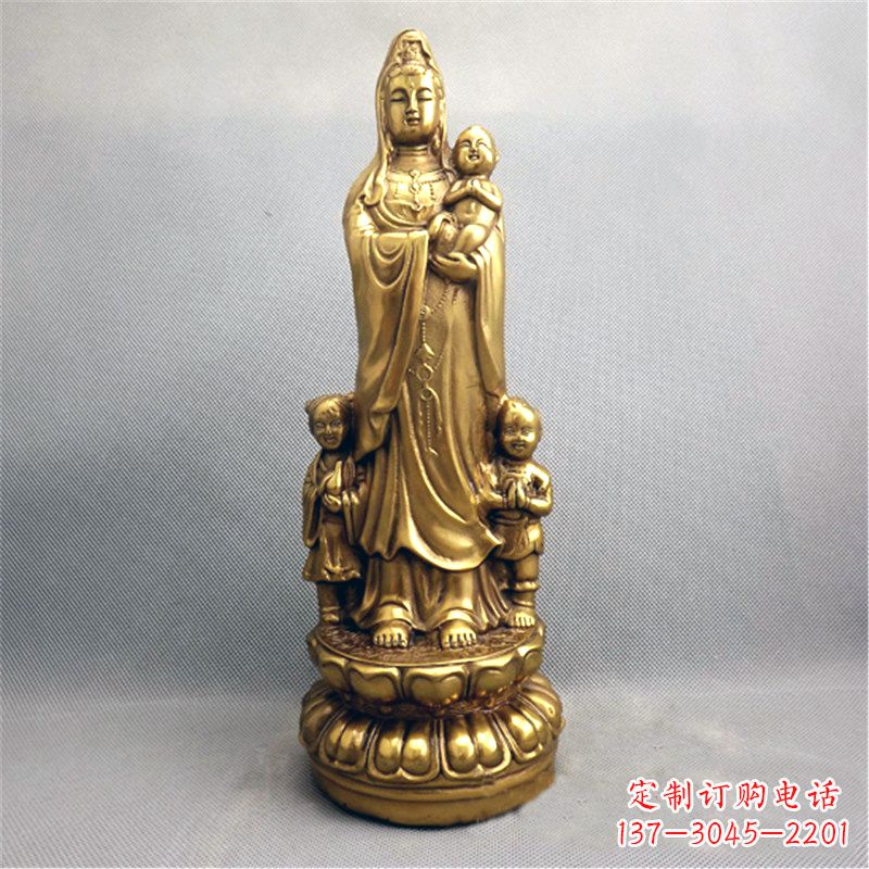 商丘送子观音纯铜雕塑