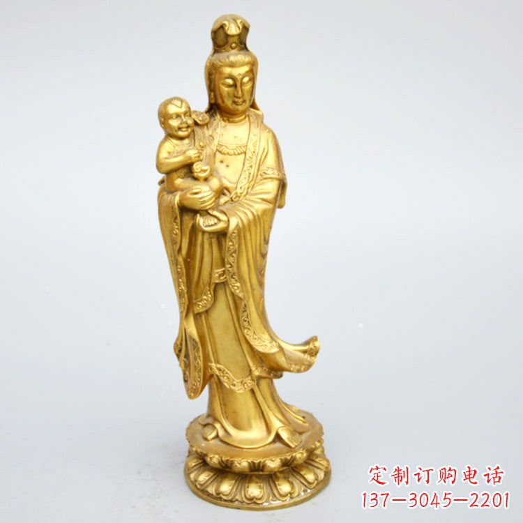 商丘送子观音铜雕