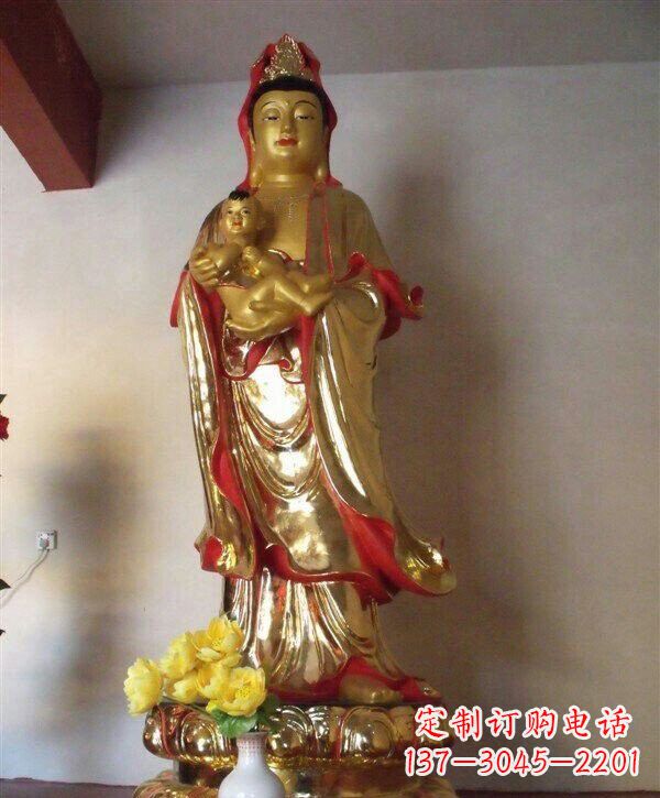 商丘送子观音铜雕 (2)