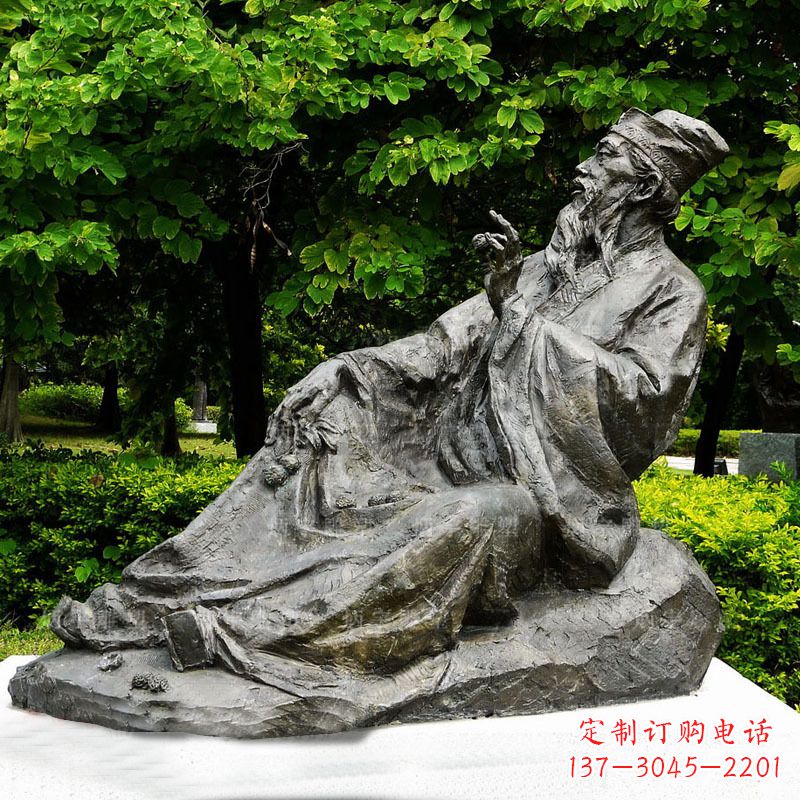 商丘苏轼雕像古代历史名人北宋著名文学家书画家铜雕