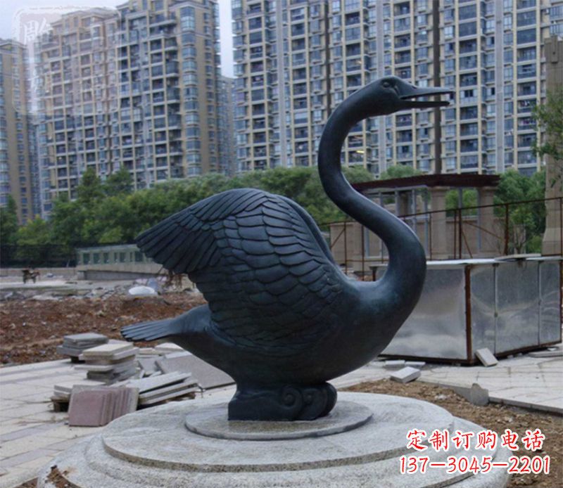 商丘天鹅动物铜雕