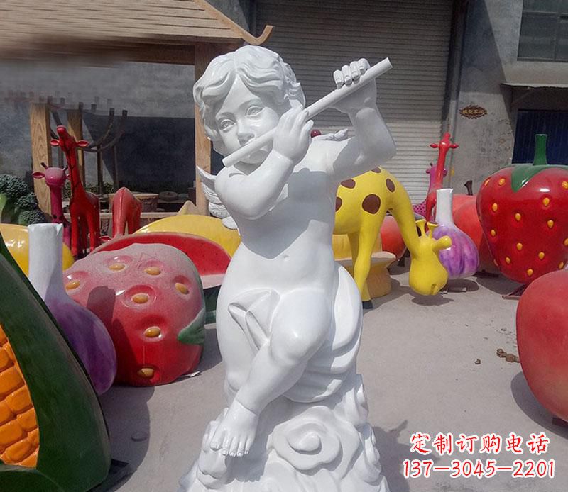 商丘天使吹笛人物石雕