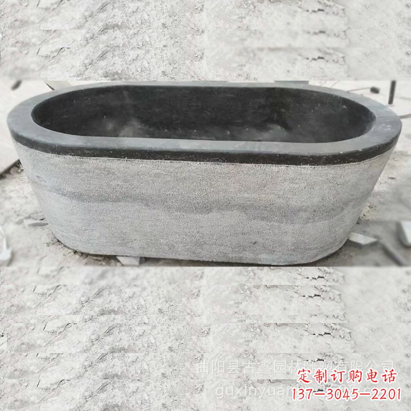商丘庭院养鱼石雕水槽