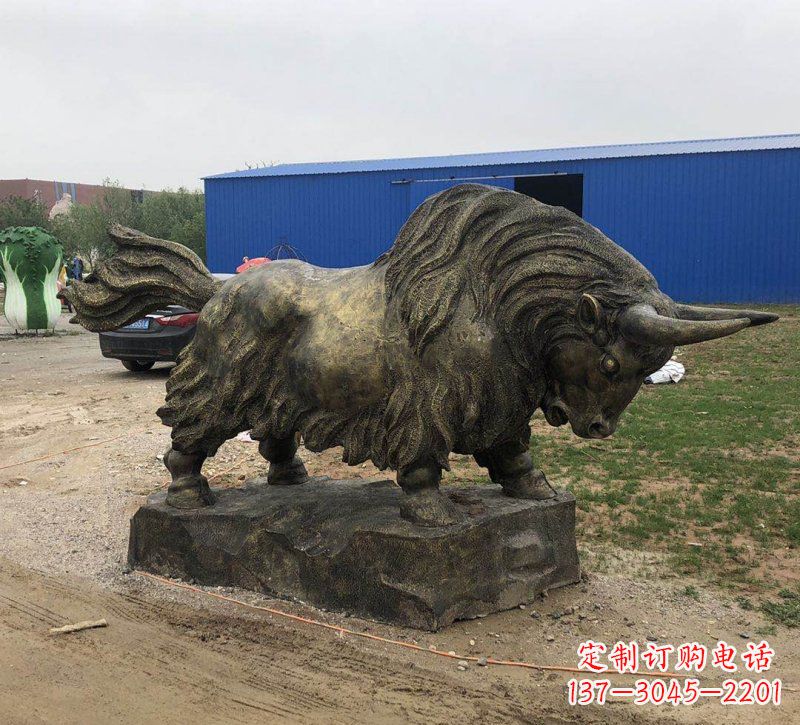 商丘铜雕奔牛雕塑