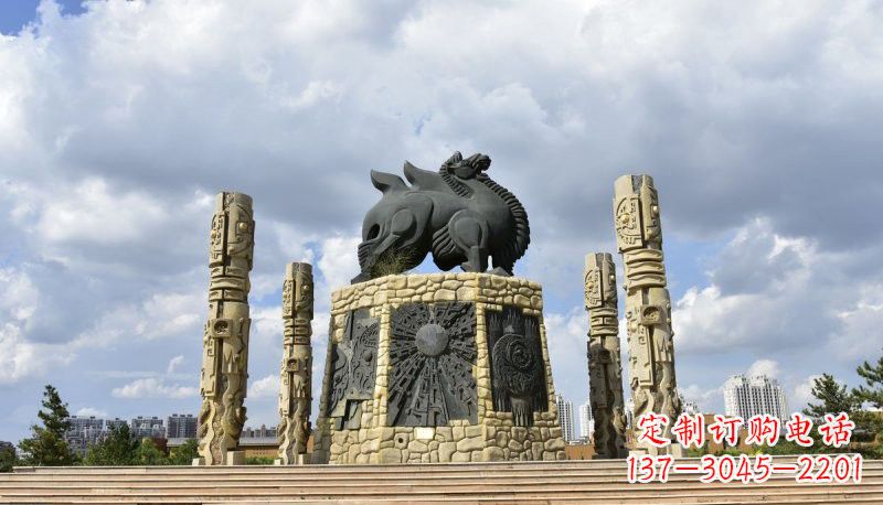 商丘铜雕大型骆驼广场动物雕塑