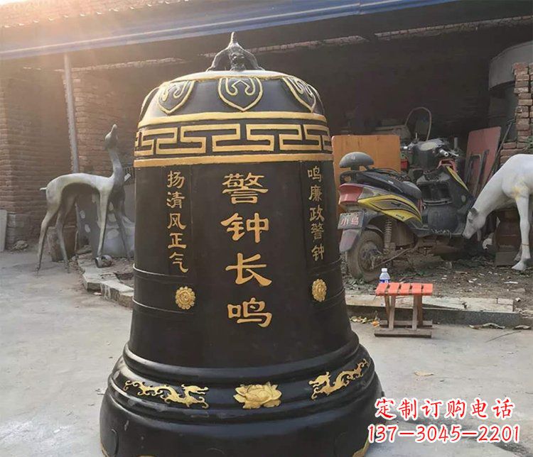 商丘铜雕警钟长鸣寺庙雕塑