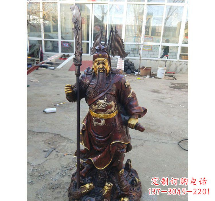 商丘铜雕九龙关公