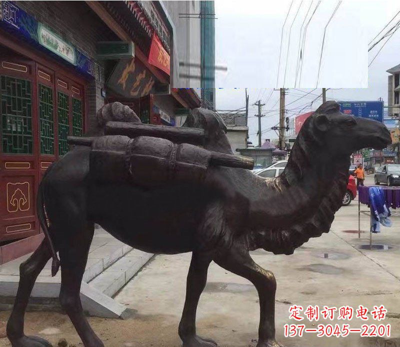 商丘铜雕骆驼公园动物雕塑