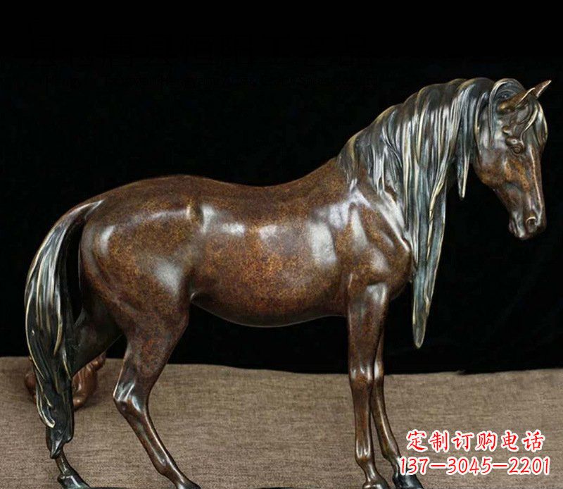 商丘铜雕马公园动物摆件