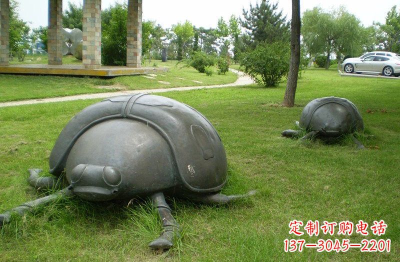 商丘铜雕七星瓢虫公园动物雕塑