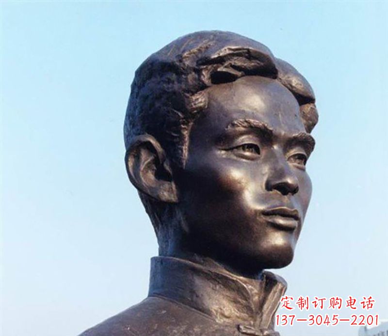 商丘铜雕人物头像