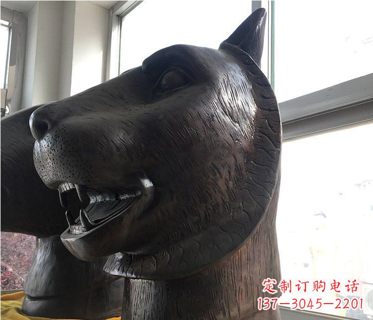 商丘铜雕生肖动物头像雕塑摆件