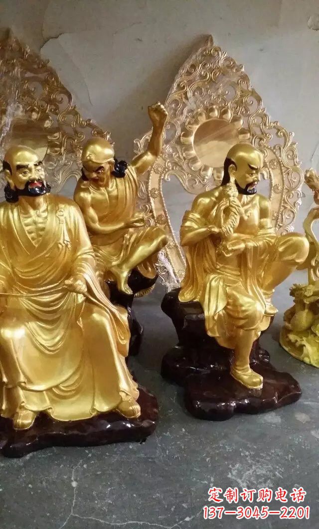 商丘铜雕十八罗汉