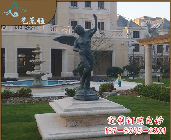 商丘铜雕西方天使人物雕塑1