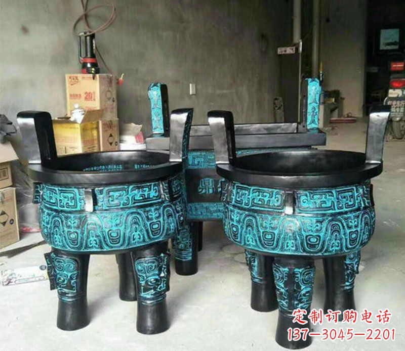 商丘铜雕香炉寺庙香炉雕塑