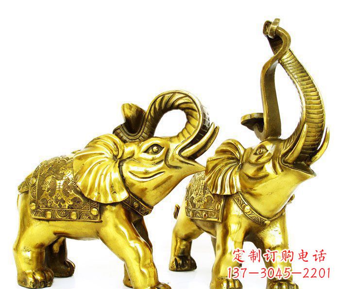 商丘铜雕小象公园动物雕塑