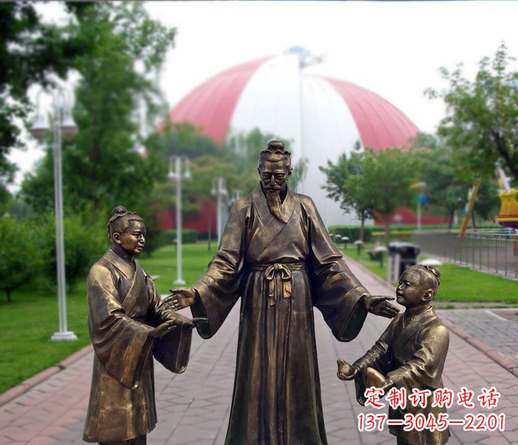 商丘铜雕园林孔融让梨