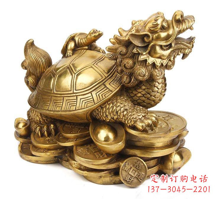 商丘铜雕招财龙龟