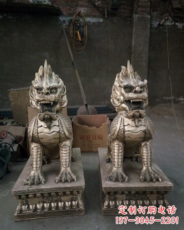 商丘铜雕镇宅麒麟