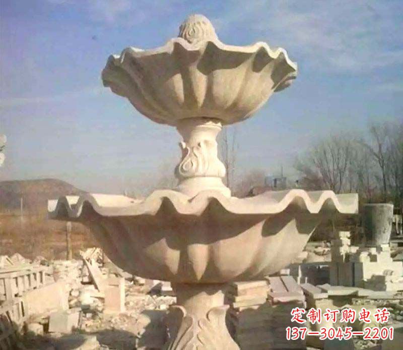 商丘晚霞红大型喷泉石雕