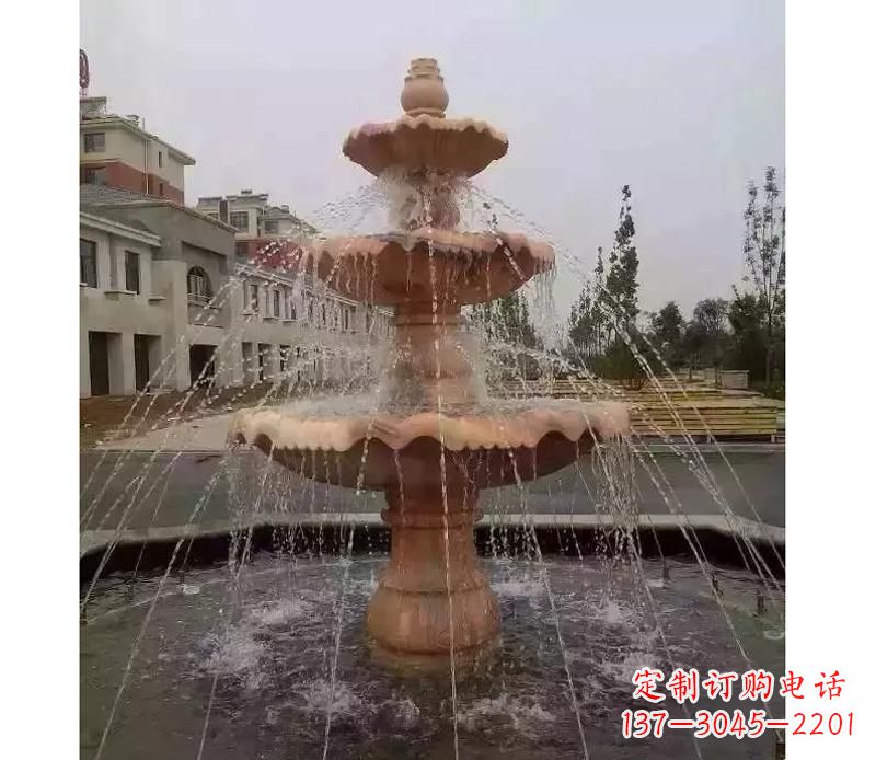 商丘晚霞红喷泉雕塑