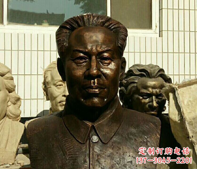 商丘伟人刘少奇胸像铜雕