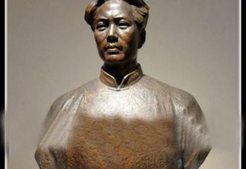 商丘青年毛主席胸像铜雕：一份永恒的礼物