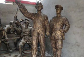 商丘青年时期毛主席铜雕，纪念未来的英雄