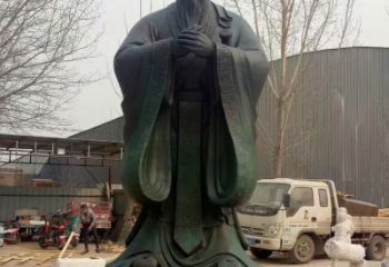 商丘青铜孔子雕塑，传承中华优秀文化