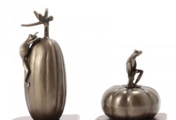 商丘艺术青蛙铜雕：真实逼真可爱
