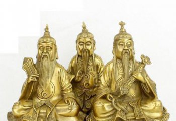 商丘三清祖师神像铜雕，古典经典展现