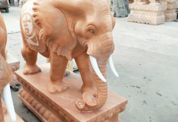 商丘中领雕塑-浪漫晚霞里的大象雕塑