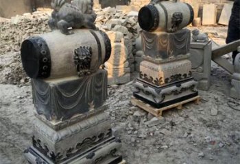 商丘定制大象雕塑石雕门墩，传承中国古典文化