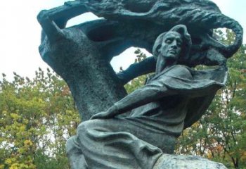 商丘世界名人19世纪波兰作曲家肖邦创意雕塑