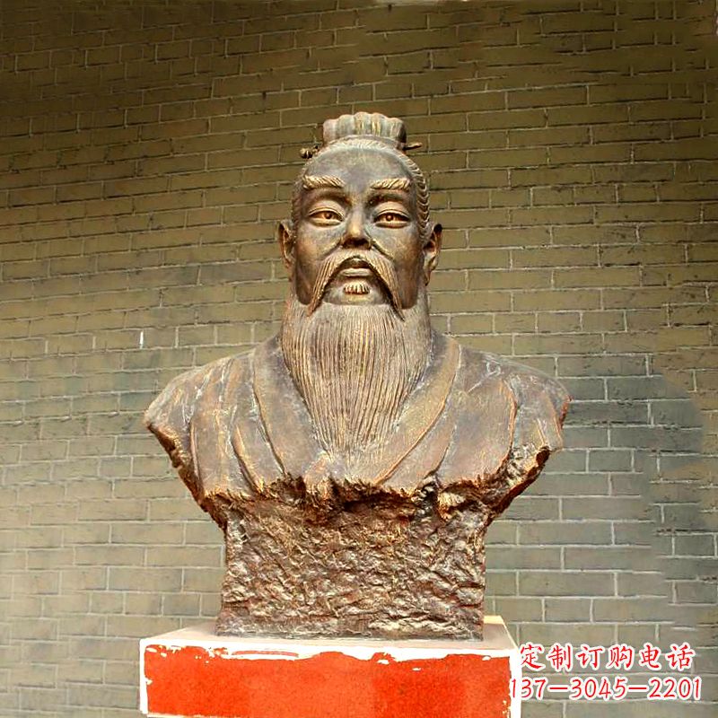 商丘五帝之帝喾半身像胸像雕塑