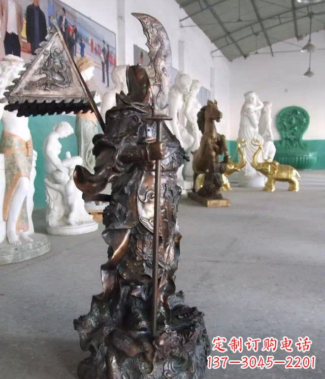 商丘武财神关公人物铜雕