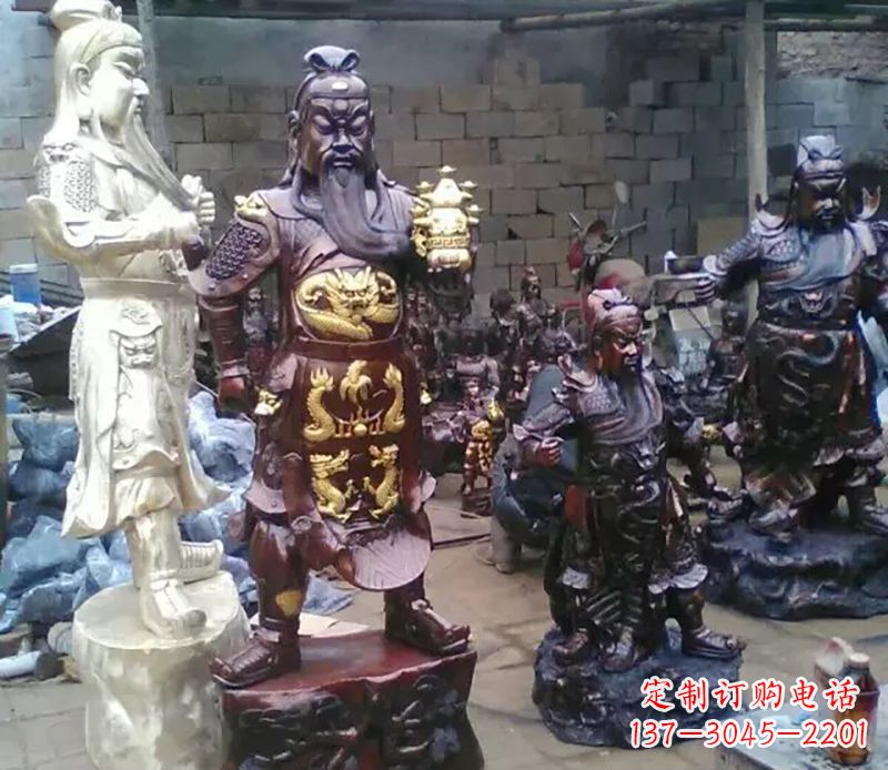 商丘武财神提刀关公铜雕