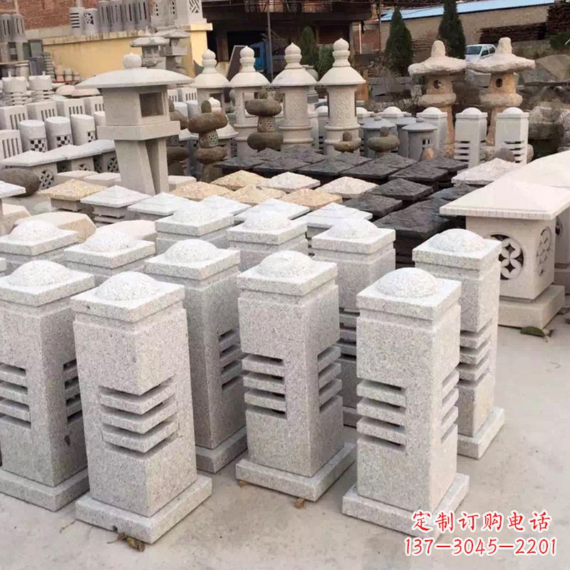 商丘现代简约石雕灯笼