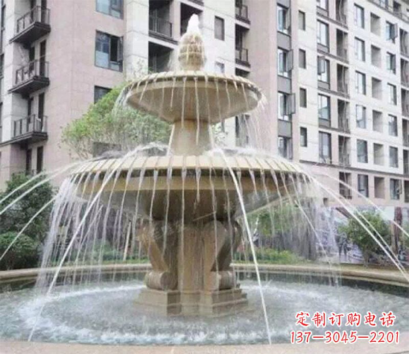 商丘小区大型喷泉景观石雕