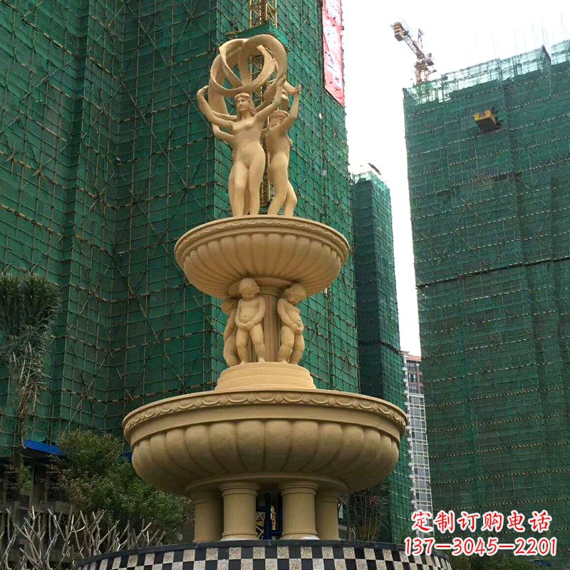 商丘小区大型欧式人物景观喷泉