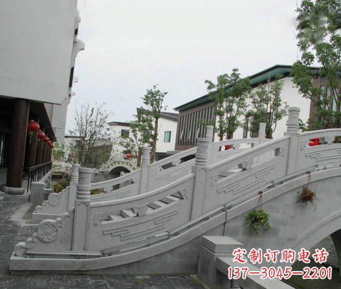 商丘小区景观大理石拱桥