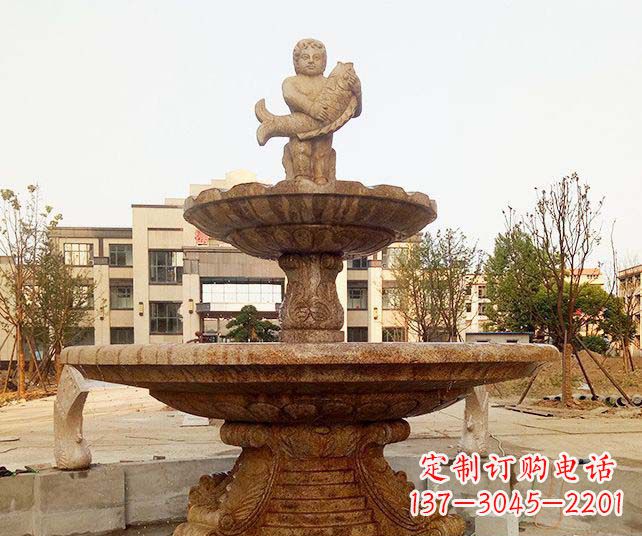 商丘小区景观欧式喷泉石雕