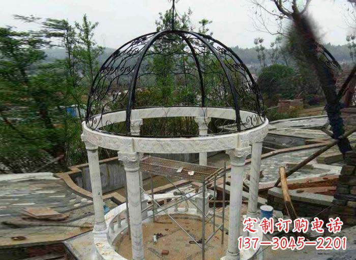 商丘小区欧式圆顶凉亭石雕