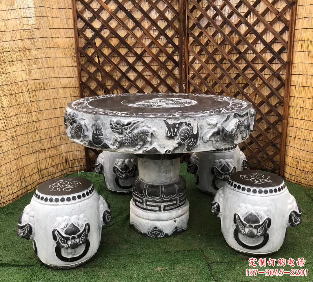 商丘小区休闲创意石桌凳