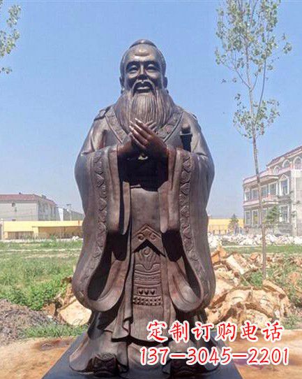 商丘校园孔子雕像 (2)